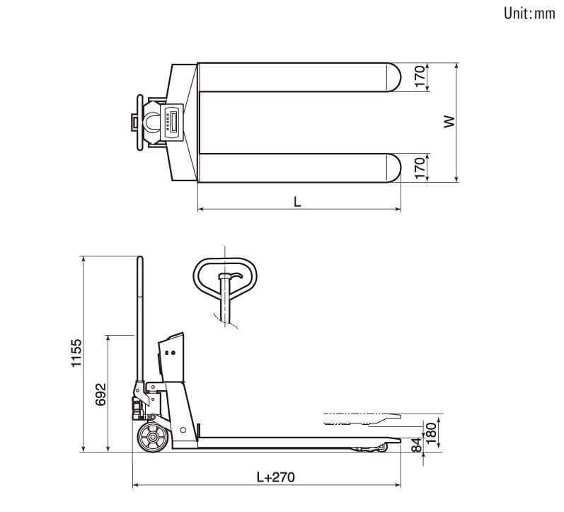 Весовая тележка CAS CPS-1 