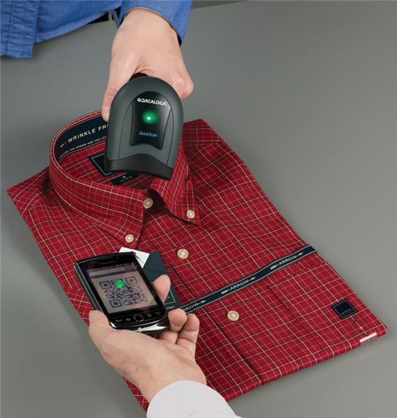 Сканер штрих-кода Datalogic QuickScan QD2430 с подставкой артикул QD2430-WHK1S QD2430-WH с подставкой