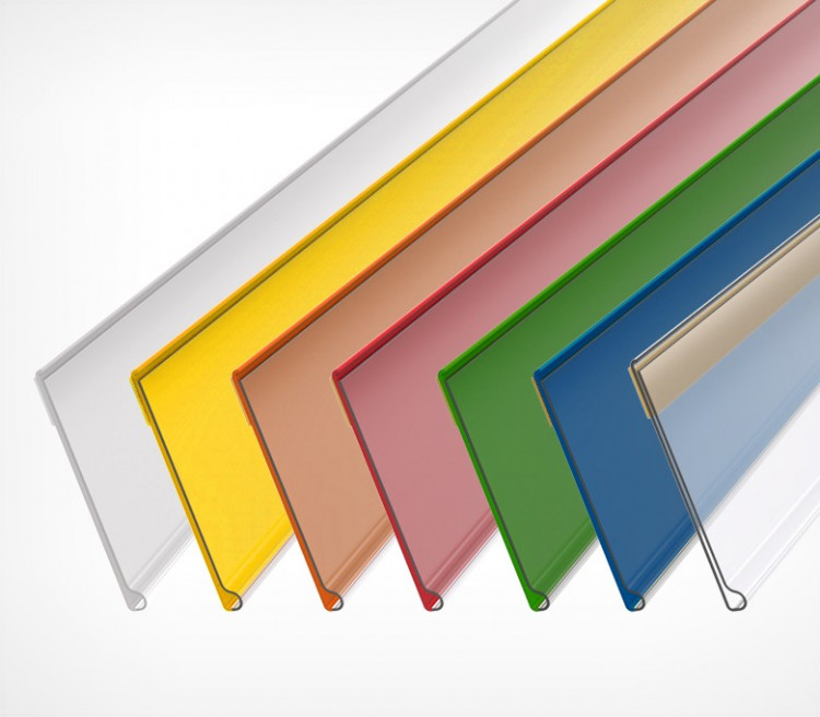 Ценникодержатель полочный самоклеющийся (1250 мм) прозрачный артикул 0021-1924