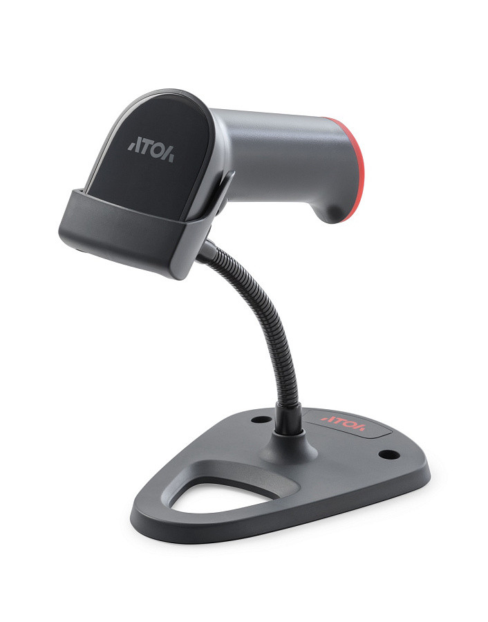 Сканер штрихкода беспроводной АТОЛ Impulse 12 BT (2D, черный, Bluetooth, без подставки, упаковка 1 шт.).V2 артикул 55777                  