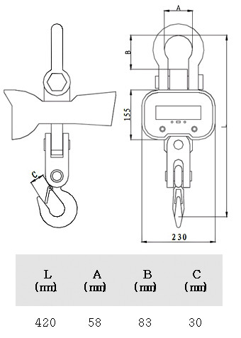 Крановые весы CAS Caston-I 0,5THA артикул 0021-1311                  