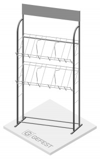 Стенд А3 с 2 полками СТ.Г.Ж.11