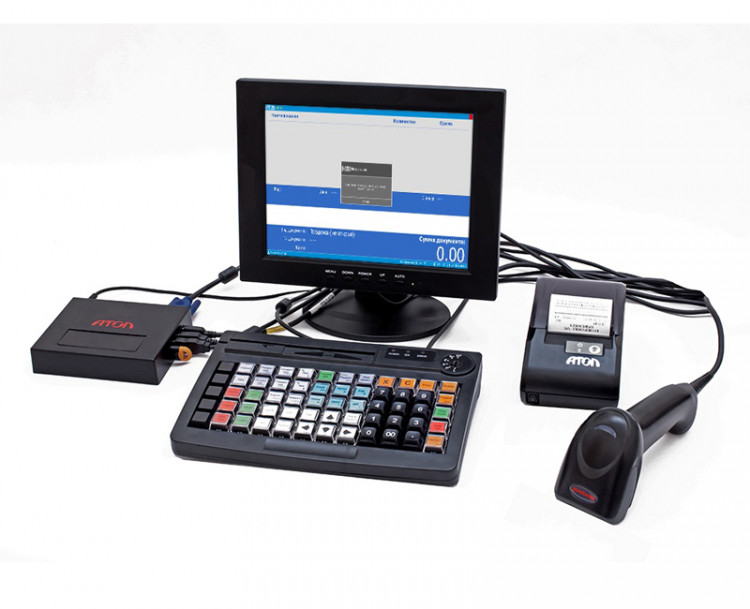 POS-компьютер АТОЛ HUB-19 с xPOS ЕГАИС + АТОЛ 30Ф без ФН