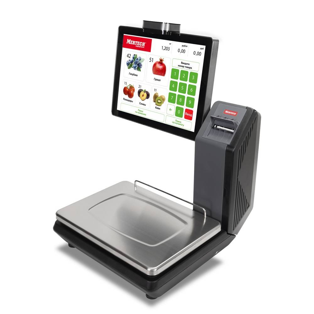 Весы с печатью этикеток M-ER 725 PM-15.2 (VISION-AI 15", USB, Ethernet, Wi-Fi) 