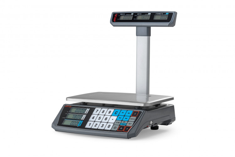 Весы торговые АТОЛ MARTA со стойкой, с поверкой артикул 45035                  