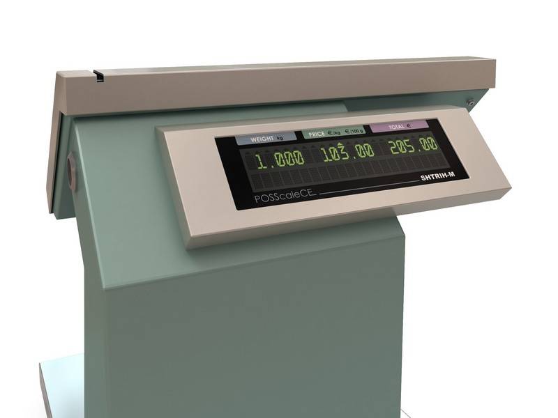 POS-система "ШТРИХ-miniPOS SCALE" ("ШТРИХ-СЛИМ" 300 МН 15-2.5)("ККТ "ШТРИХ-ЛАЙТ-01Ф" с ФН)(ДЯ "ШТРИХ-CD" черный/бежевый) 