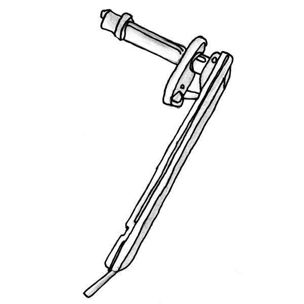 Держатель рулона бумаги с датчиком близости окончания бумаги для VKP80 II (ОЕМ) артикул 0021-4562