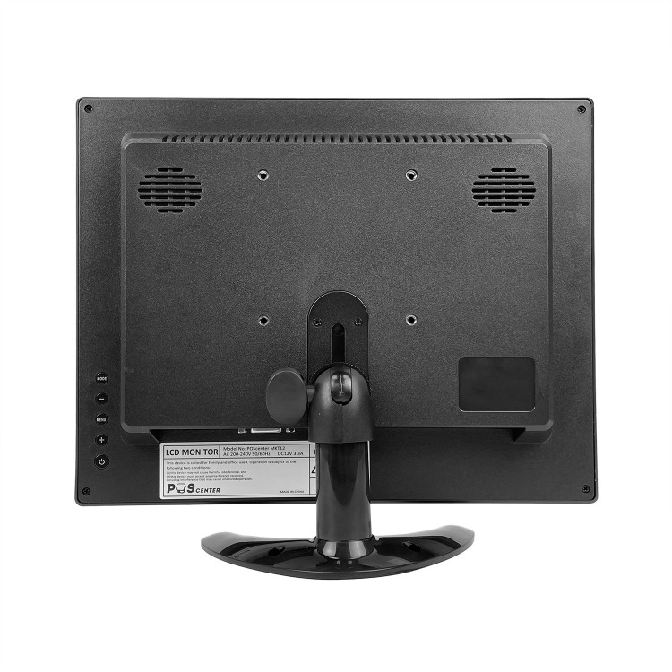 Монитор POScenter МКT12 (1024x768, VGA, 1.8 м, подставка), черный артикул 6150                  