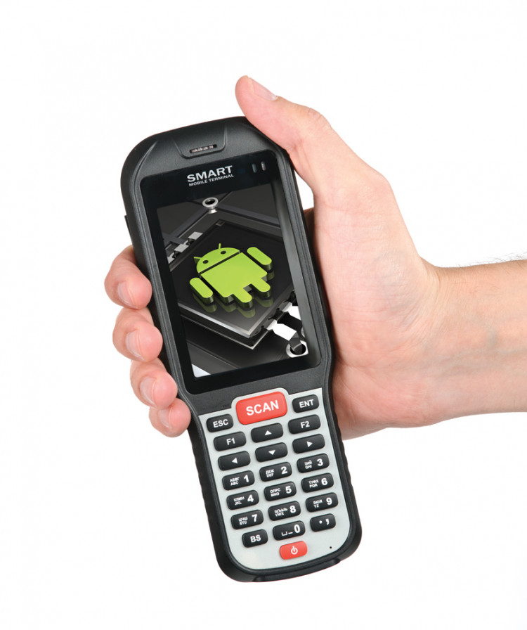 Мобильный терминал АТОЛ SMART.DROID (Android 4.4, 1D Laser, 3.5”, 1Гбх4Гб, Wi-Fi b/g/n, Bluetooth, БП) артикул 36381