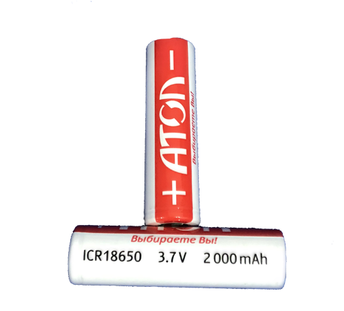 Аккумуляторная батарея 18650 2600 mAh 3.7V MICA (Для АТОЛ 15Ф, 91Ф, 92Ф) 
