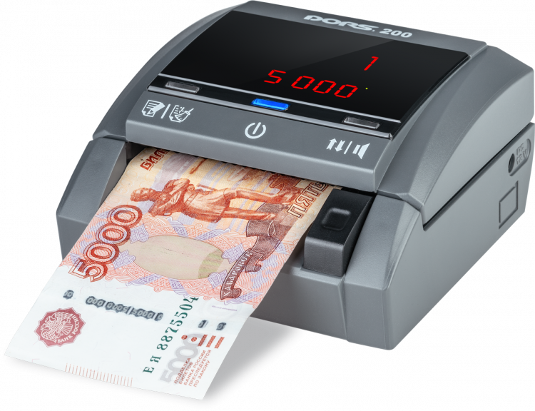 Автоматический детектор банкнот DORS 200 new с АКБ артикул 0021-4194 с АКБ