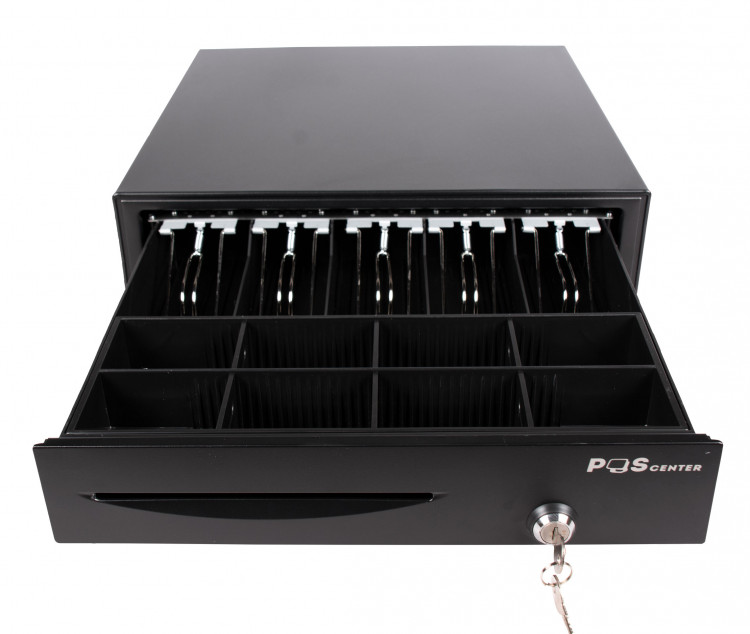 Денежный ящик POScenter 16E черный артикул 3303             распайка для 