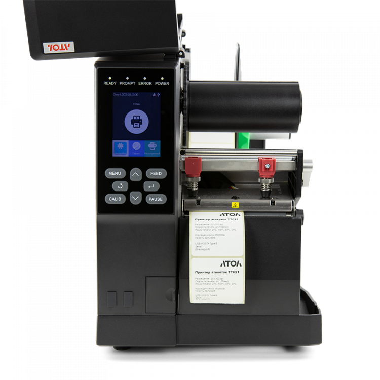 Промышленный принтер этикеток АТОЛ ТТ621 203 dpi + отделитель этикетки со смотчиком артикул 60212