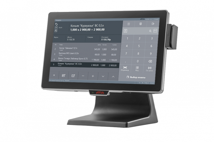 Сенсорный моноблок АТОЛ JAZZ 15 MSR, без ОС артикул 51418             15