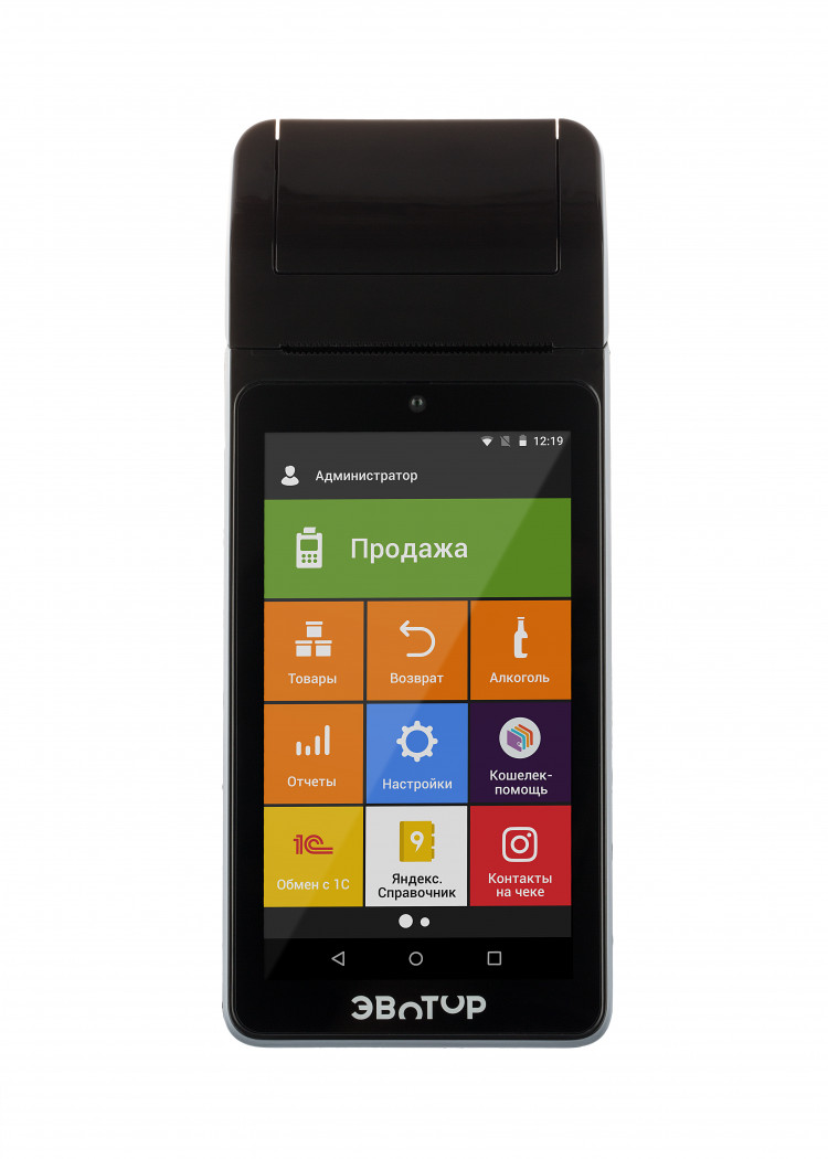 Эвотор 5 Смарт-терминал с ФН-1.2 15 месяцев артикул 0021-4842                  